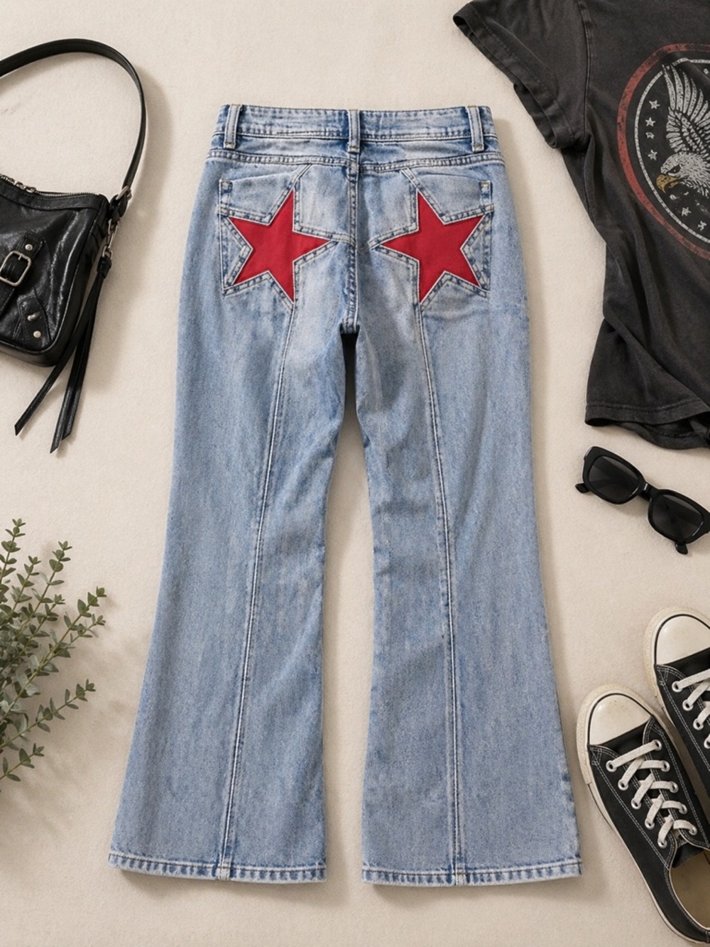 We The Free Firecracker Red Star Jeans